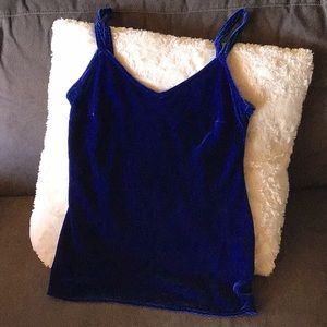 Velvet blue tank by cut loose